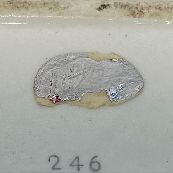 Vintage Lefton Pink Ceramic Lidded Trinket Dish 1940's With Ring Tray Inside. - Picture 9 of 11